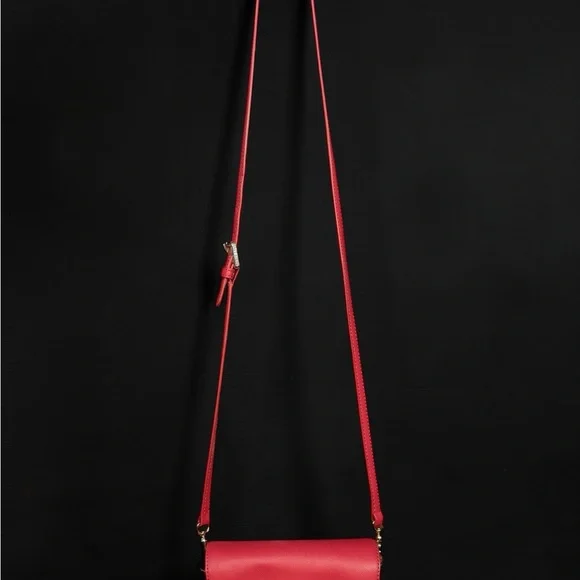 Tory Burch Red Turnlock Crossbody Bag (A768) - Picture 5 of 13